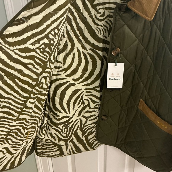 NWT Barbour x House of Hackney Gransden quilted jacket REVERSIBLE US 12 UK 16 - Picture 10 of 12